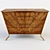 Exquisite Tapering Walnut Chest 3D model small image 2