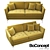 Contemporary Comfort: BoConcept Osaka 3D model small image 1