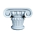 Charming CNC Carved Decorative Capital 3D model small image 2