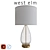 Ripple Glass Table Lamp: Softly Illuminate Any Room 3D model small image 1