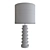Crystal Clear Disc Table Lamp: Modern Elegance 3D model small image 2