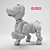 SONY Aibo ERS-1000: Interactive Robotic Companion 3D model small image 2