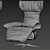 Natuzzi Ilia Armchair 3D model small image 3