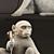 Playful Monkey Lamp - Sitting Edition 3D model small image 2