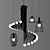 Nordic Loft Industrial Chandelier 3D model small image 1