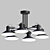 Elegant Downtown Chandelier 3D model small image 1