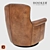 Luxury Swivel Club Chair: Hooker Jacob 3D model small image 2