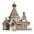 Wild Log Three-Dome Church 3D model small image 3