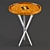 Elegant Button Accent Table 3D model small image 1