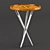 Elegant Button Accent Table 3D model small image 2