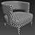 Elegant Astrid Flexform Armchair 3D model small image 3