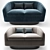 Roxy Swivel-Tilt Tub Sofa: Modern Design and Comfort 3D model small image 1