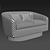 Roxy Swivel-Tilt Tub Sofa: Modern Design and Comfort 3D model small image 2