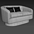 Roxy Swivel-Tilt Tub Sofa: Modern Design and Comfort 3D model small image 3