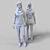 Autumn Chic Female Mannequin 3D model small image 3