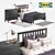 Stylish IKEA Bedroom Collection: HEMNES, ALHEDE, LUDDE 3D model small image 1