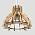 Modern Wooden Pendant Light 3D model small image 2