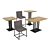 Cafe Set: Tables & Chairs 3D model small image 1