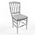 Embroidered Wood Chair 3D model small image 3