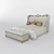 Elegante Italiano Classic Bed 3D model small image 1