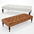 Bennett Rectangular Ottoman - Stylish Upholstered Seating 3D model small image 1