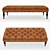 Bennett Rectangular Ottoman - Stylish Upholstered Seating 3D model small image 2