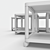 Multifunctional Ikea Tingby Side Table 3D model small image 3