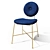 Italian Made Bontempi Penelope Chair: Customizable & Stylish 3D model small image 1