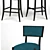 Timeless Elegance: Classic Klismos Chair & Stool 3D model small image 2