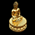 Enlightened Indian Buddha Sculpture 3D model small image 2