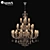 Modern Crystal Chandelier Luxe Design 3D model small image 1
