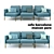 Elegant Father's Corner Sofa 3D model small image 1