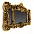 Elegant Chippendale Gilt Mirror 3D model small image 2