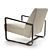 Sleek and Stylish Chair 3D model small image 2