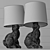 Whimsical Wonderland Rabbit Lamp 3D model small image 3