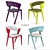 FAMEG B-1404 Wooden Chair 3D model small image 3