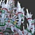 Barovier & Toso Veneziani Chandelier 220x350cm 3D model small image 2