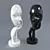 Elegant Mask Figurine 3D model small image 1