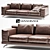 Elegant Nando Sofa: Maxdivani Scheda Mod 3D model small image 3