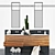 Modern Cubik Furniture Set with Decor 3D model small image 1