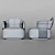 Elegant Comfort: Luxury Chair 3D model small image 3