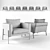 Versatile Ikea Koarp Chair 3D model small image 3