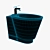 Carabeo Ceramica Bidet - Stylish and Functional 3D model small image 2