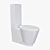 Title: Carabeo Ceramica WC: Sleek Modern Design 3D model small image 1