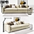 Modern Sofa Set with Imprimatur Design 3D model small image 1