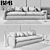 Modern Sofa Set with Imprimatur Design 3D model small image 3