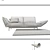 RolfBenz Mera: Stylish Modular Sofa Set 3D model small image 3