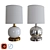 Glamorous Glass Mini Abacus Lamp 3D model small image 1