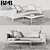 Simplex Sofa: Stylish Comfort with B&B Italia 3D model small image 3