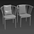 Modern Scandinavian Tivoli Dining Chair 3D model small image 2